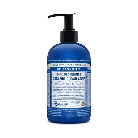 Dr. Bronners 12OZ Pepperm Sugar Soap SD0502